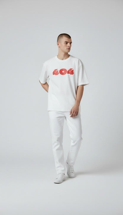 404 creme color over sized t shirt