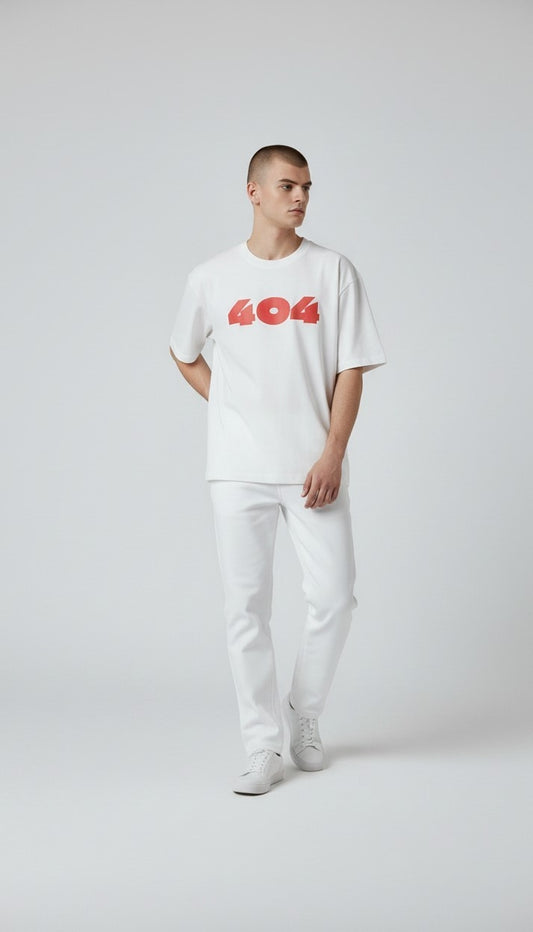 404 creme color over sized t shirt